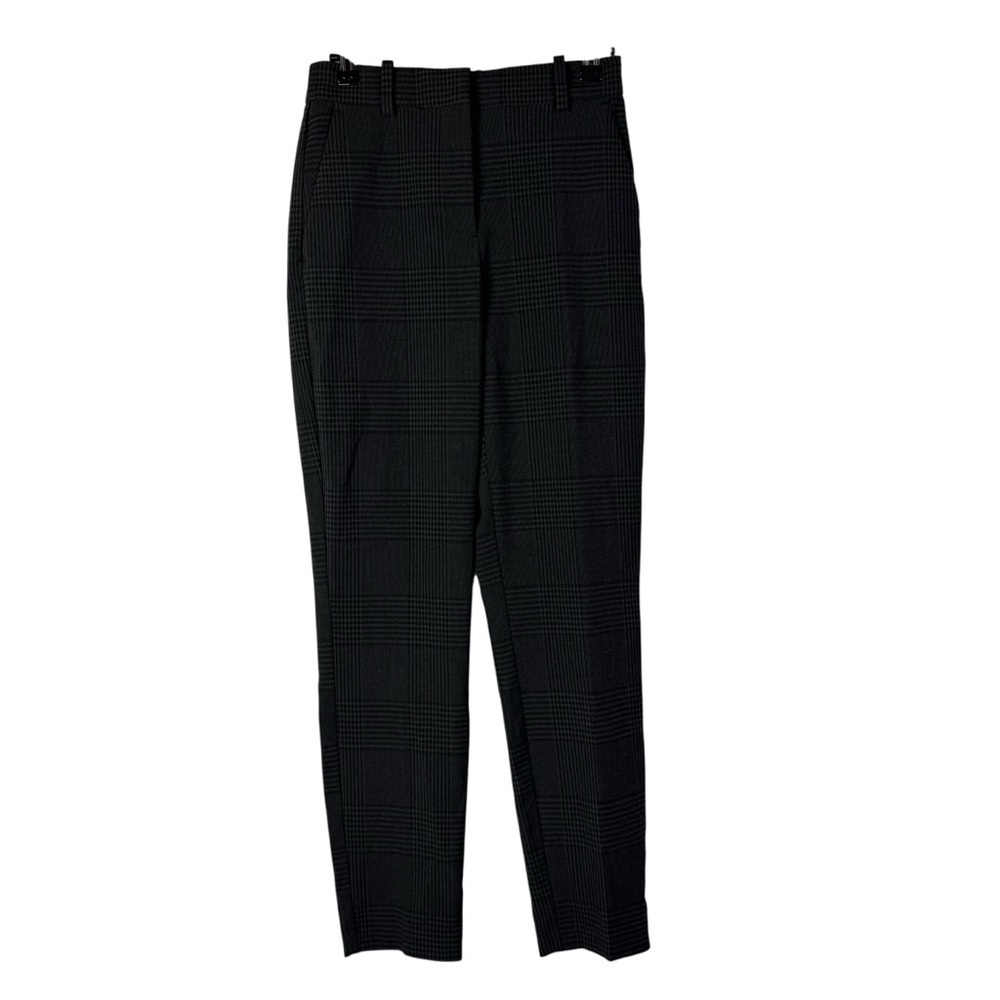 H&M Gray Plaid Straight Leg Dress Pants 4